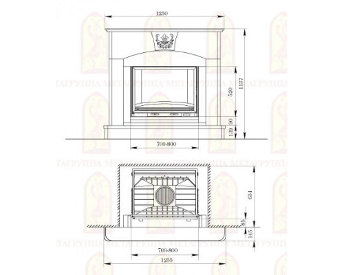 КП-7653 Мраморная облицовка в классическом стиле